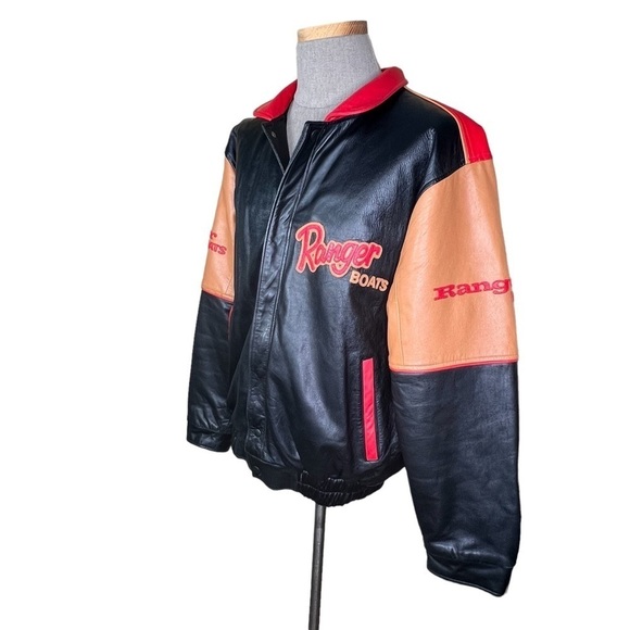 Ranger Boats Men’s Leather Insulated Bomber Style Logo Jacket XL Unique … - Picture 16 of 16